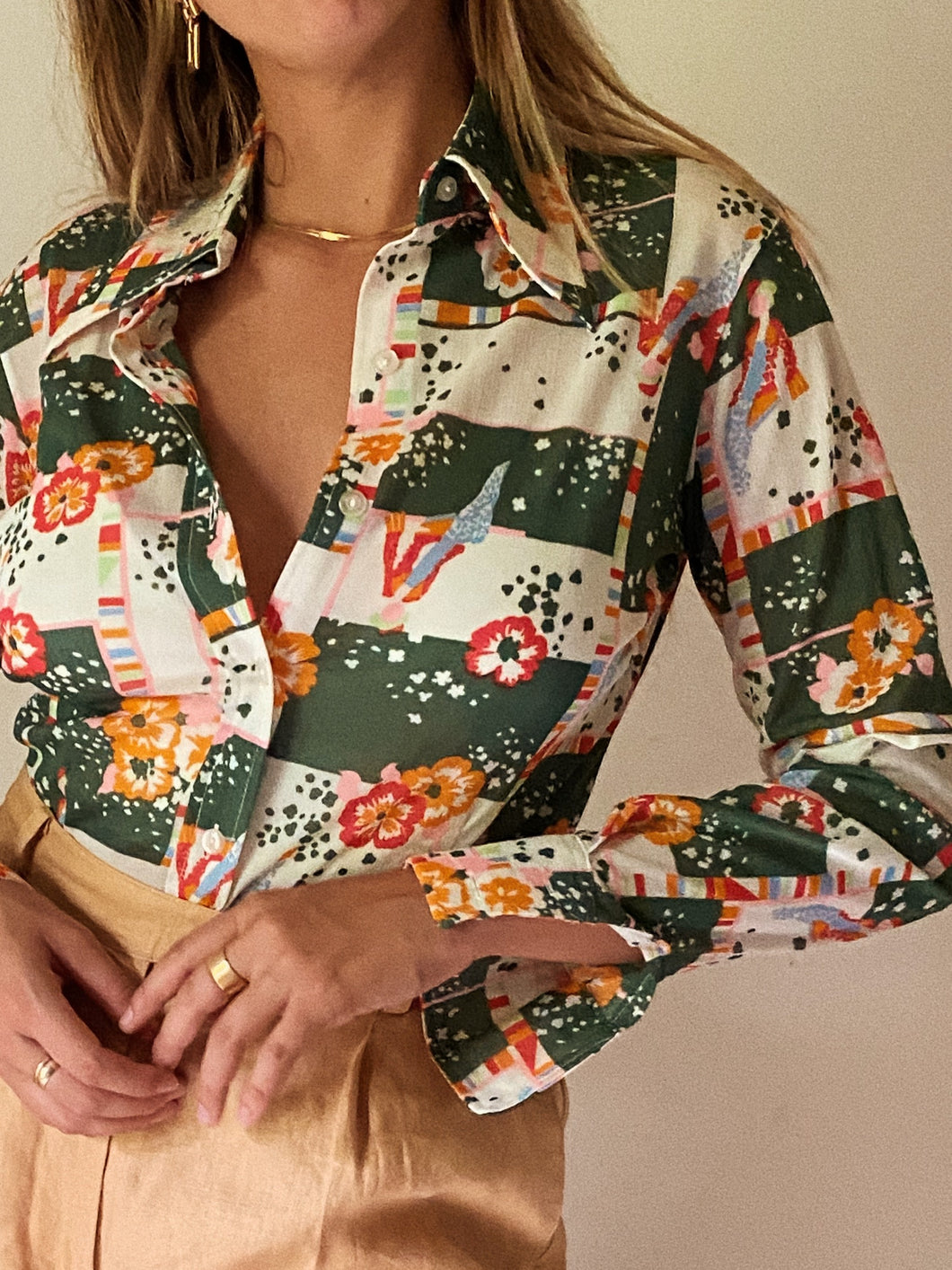 70s Lovely Lady Blouse