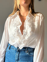 Load image into Gallery viewer, 70s RSVP Ruffle Blouse
