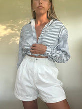 Load image into Gallery viewer, 80s Navy Striped Shirt
