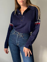 Load image into Gallery viewer, 70s Wool Polo Knit
