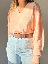 Load image into Gallery viewer, 80s Dior V-Neck Salmon Sweater
