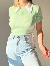 Load image into Gallery viewer, 70s Seafoam Knit Bodysuit
