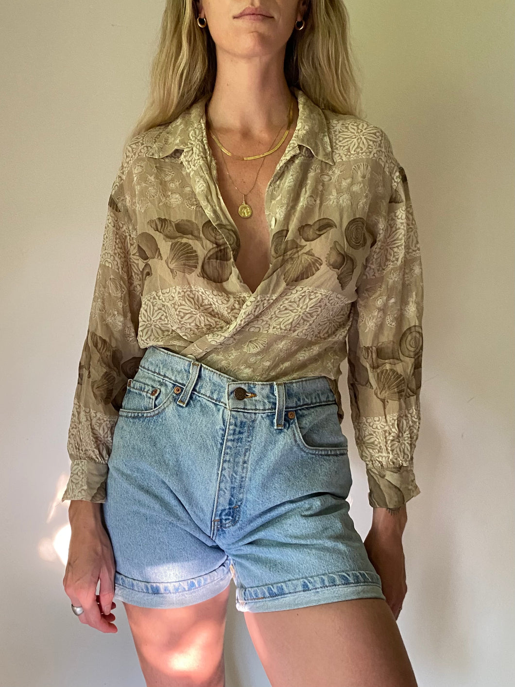 90s LC Shell Blouse