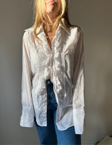 70s RSVP Ruffle Blouse