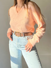 Load image into Gallery viewer, 80s Dior V-Neck Salmon Sweater
