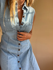 90s Denim Maxi Dress