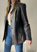 Load image into Gallery viewer, Y2K Dark Chocolate Leather Jacket
