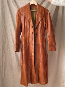 Pattie's Leather Trench Coat