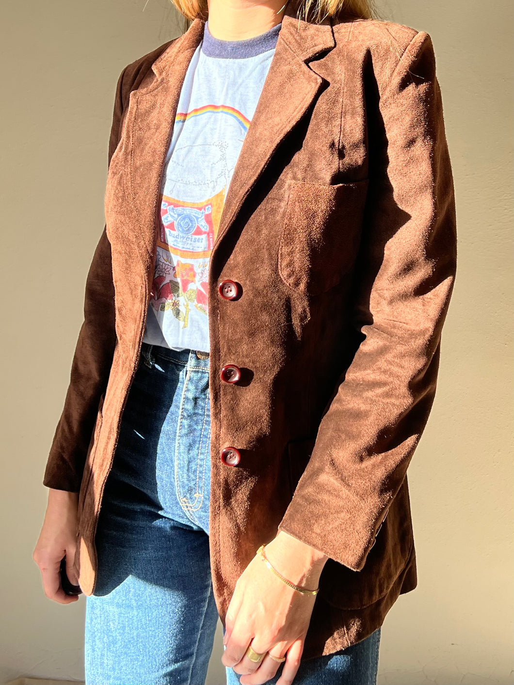 70s Saks Fifth Avenue Suede Blazer