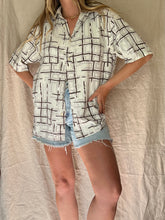 Load image into Gallery viewer, 90s Modern Plaid Silk Shirt
