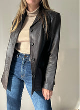 Load image into Gallery viewer, Y2K Dark Chocolate Leather Jacket
